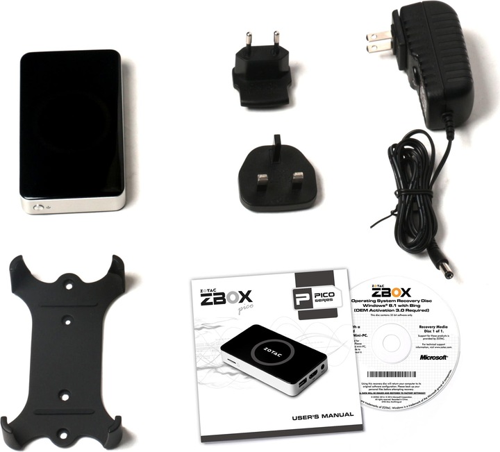 Produktbild Zotac ZBOX PI320 pico (Intel Atom Z3735F, 2 GB, 32 GB)