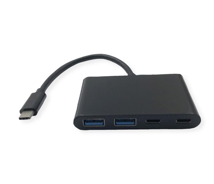 Actual product image Value USB 3.2 Gen 1 Hub, 4x (2x A+ 2x C), Type C connection cable (USB-C, 4 ports)