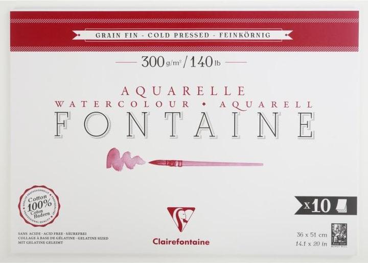 Produktbild Clairefontaine Block Fontaine GF (300 g/m², 10 x)