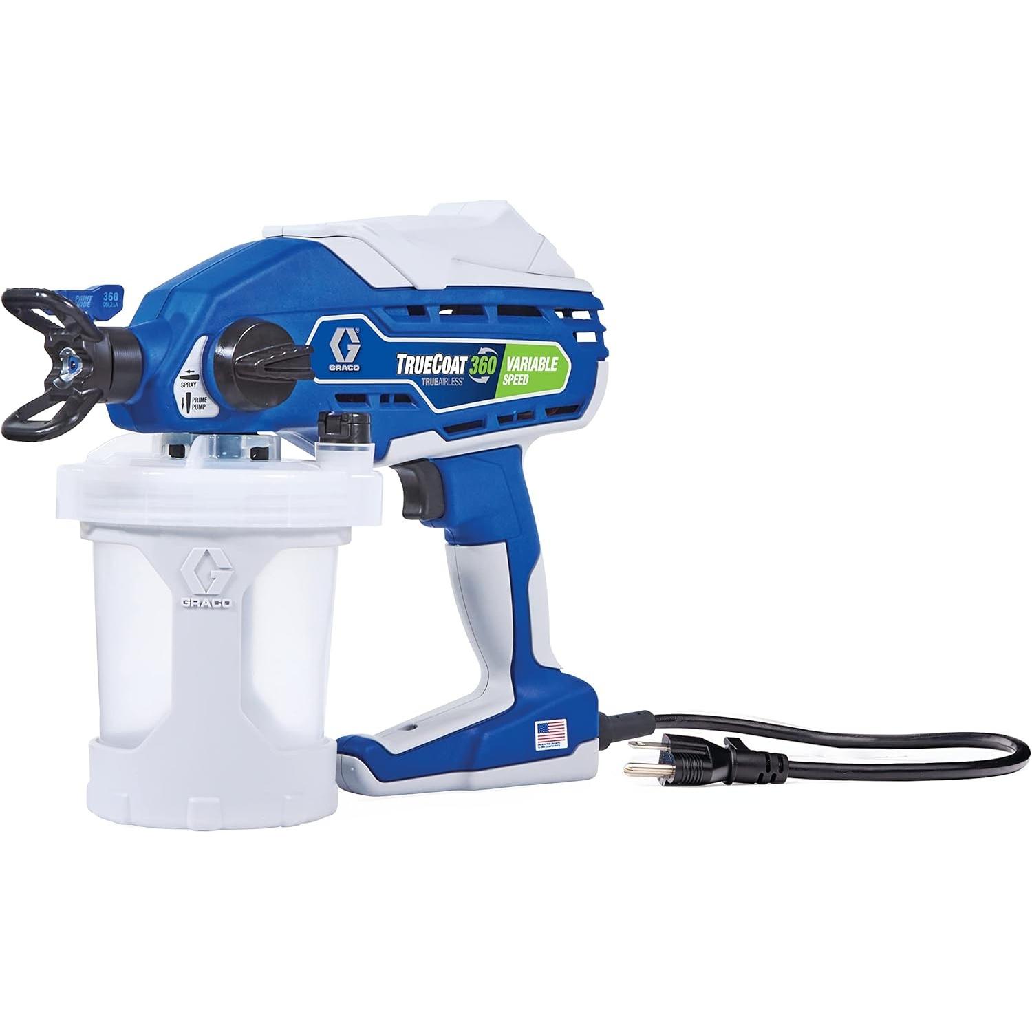 Graco Veelkleurig Verfspuitsysteem, Spruzzatore Di Vernice Senza Aria Portatile Truecoat 360 A Velocità Variabile