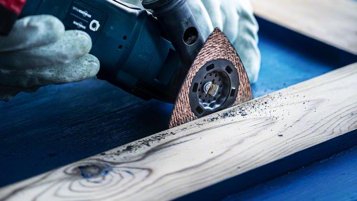 Produktbild Bosch Professional Zubehör EXPERT Sanding Plate AVZ 90 RT4 Blatt für Multifunktionswerkzeuge, 90 mm (40)