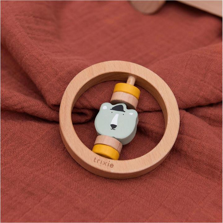 Produktbild Trixie Baby Houten ronde rammelaar - Mr. Polar Bear