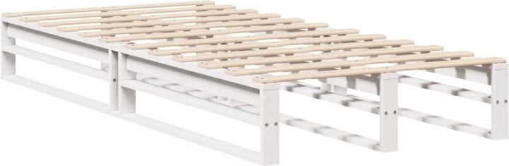 Immagine prodotto VidaXL Letto in legno massiccio Letto in legno Letto pallet testata letto bianco 200x200cm pino (200 x 200 cm)