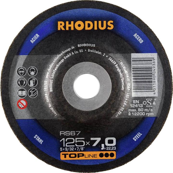 Produktbild Rhodius 200141 RS67 Schruppscheibe Stahl 25 St.