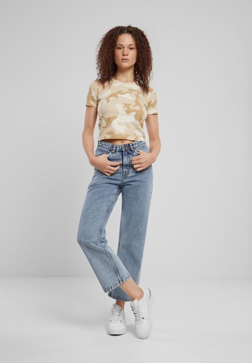 Actual product image Urban Classics Ladies Cropped Camo Tee - 137885 (4XL)