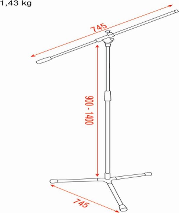 Image du produit DAP-Audio Ligne de valeur des supports de microphones