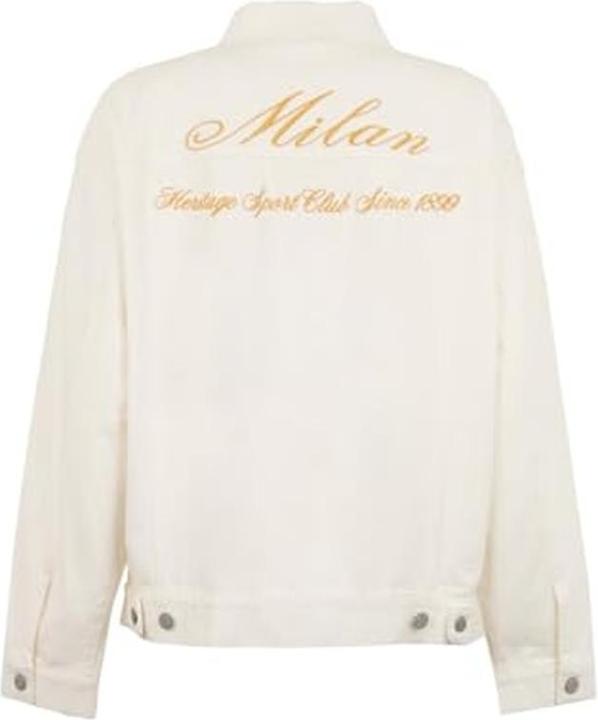Actual product image A.C. Milan Milan Embroidered Denim Jacket (M)