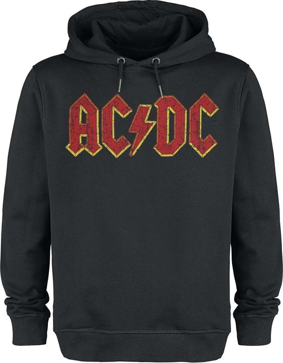AC/DC Amplified Unisex Erwachsene Logo Hoodie, Schwarz, S (S)
