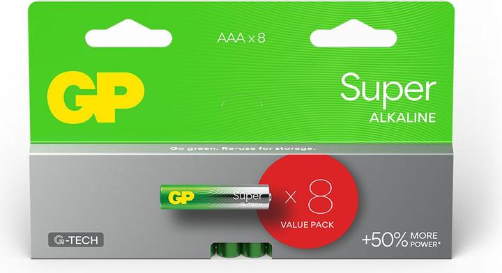 Produktbild GP Batteries 4+4 GP Super Alkaline 1,5V AAA Micro LR03 Neu 03024ADHETA-B8 (8 Stk., AAA)