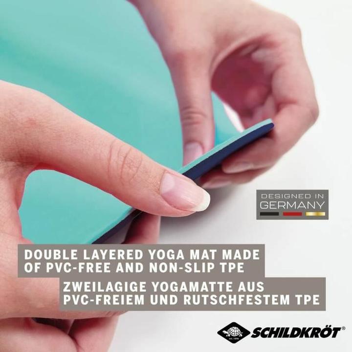 Actual product image Schildkröt Fitness mat navy mint 180 x 60 x 0.4 cm (4 mm)