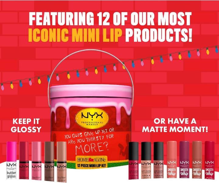 Immagine prodotto NYX Professional Make-Up Nyx Professional Makeup Home Alone 12 Mini Lipsticks Set