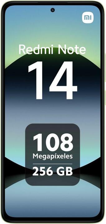 Produktbild Xiaomi Redmi Note 14 (256 GB, Lime Green, 6.67", Hybrid Dual SIM, 4G)