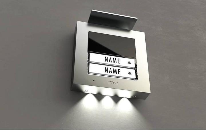 Actual product image M-E ME ADV 1020 S - Audio front-door station 2 family house silver (Cable)