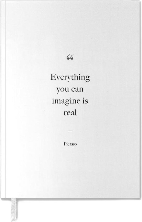 Produktbild Juniqe Everything You Can Imagine Is Real - Picasso Zitat (A5, Englisch)
