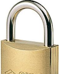 Actual product image Kabi Haengelås 50mm, brass -