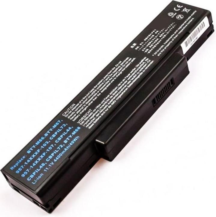 AccuCell Akku passend für MSI CR400, CR400X, CR420, CR0X, CX410, CX420, EX400 (4400 mAh)