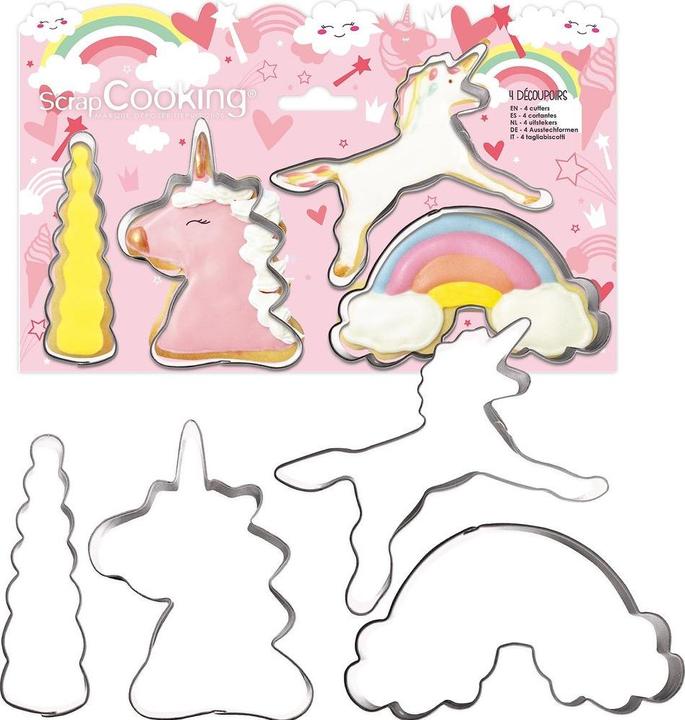 Produktbild ScrapCooking 4-tlg. Set Ausstecher Einhorn