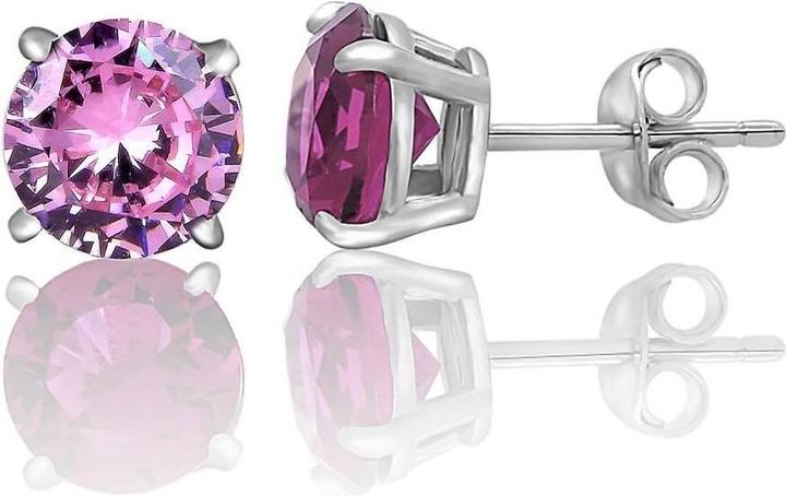 Immagine prodotto Moiss Orecchini popolari con zirconi rosa E0001160 - Diametro: 0.6 cm