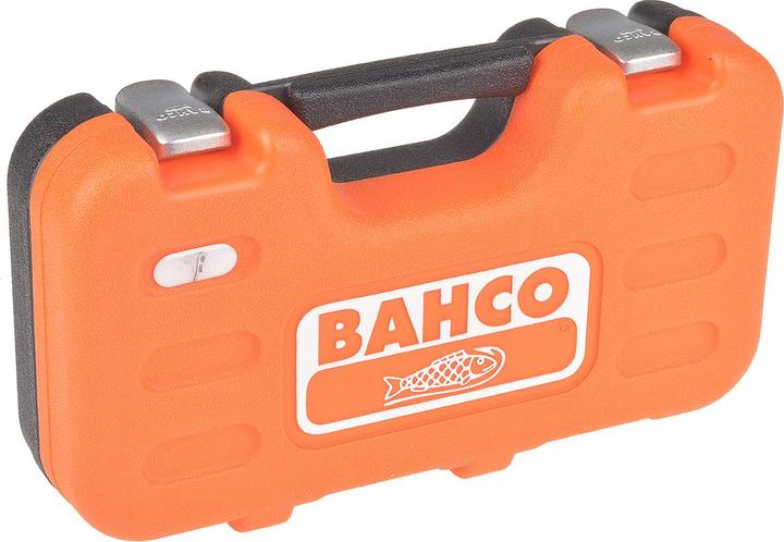 Actual product image Bahco 1/4"-Steckschlüssel-Satz, metrisch, Sechskant, inklusive Umschaltknarre - 16-teilig (13 mm, 8 mm, 10 mm, 4 mm, 11 mm, 7 mm, 12 mm, 6 mm, 9 mm, 5 mm)