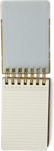 Image du produit Designworks 192K Twin Wire Chunky Green Vintage Flora Notizbuch (10 x 15 cm, À rayures, Couverture rigide)