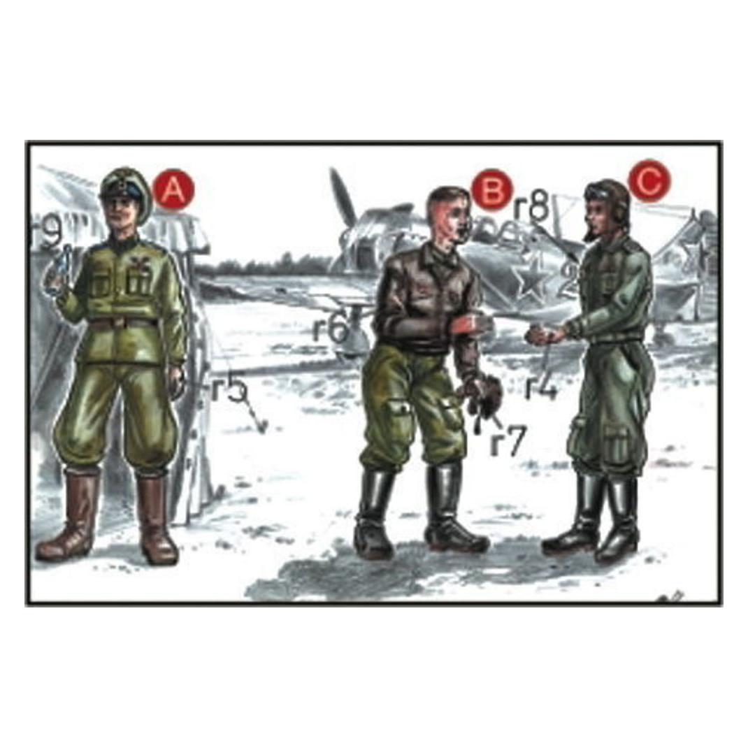 CMK Sowjetische Piloten und Mechaniker (129-F72047)