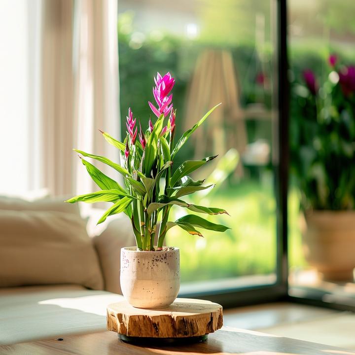 Immagine prodotto Plant in a Box Curcuma alismatifolia Siam Splash - Set di 4 curcuma (50 cm)