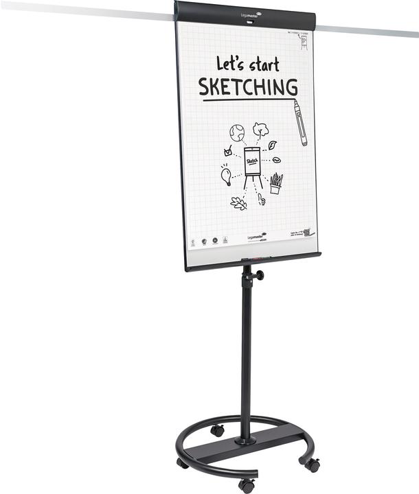 Produktbild Legamaster SKETCH PRO mobiles Flipchart Rundfuss