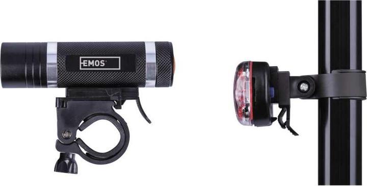 Actual product image Emos LED front + rear light bicycle lights P3920 (150 lm, 40 lm)