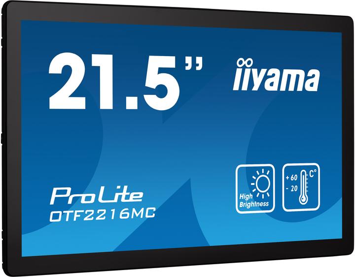 Immagine prodotto iiyama PANNELLO TOUCH PCAP VA DA 22 POLLICI 10 PUNTI 1920X1080 25MS 1100CD/M2 (1920 x 1080 pixel, 21.50")