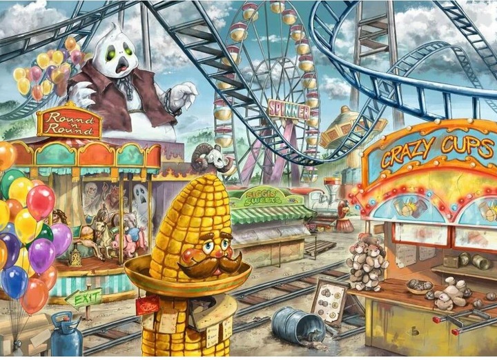 Produktbild Ravensburger RAV12926 - EXIT Puzzle Kids: Im Freizeitpark, 368 Teile (DE-Ausgabe) (368 Teile)