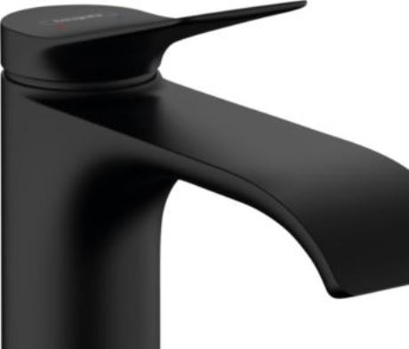 Image du produit hansgrohe Vivenis Mitigeur monocommandé pour lavabo 80 avec vidage à tirette (noir mat)