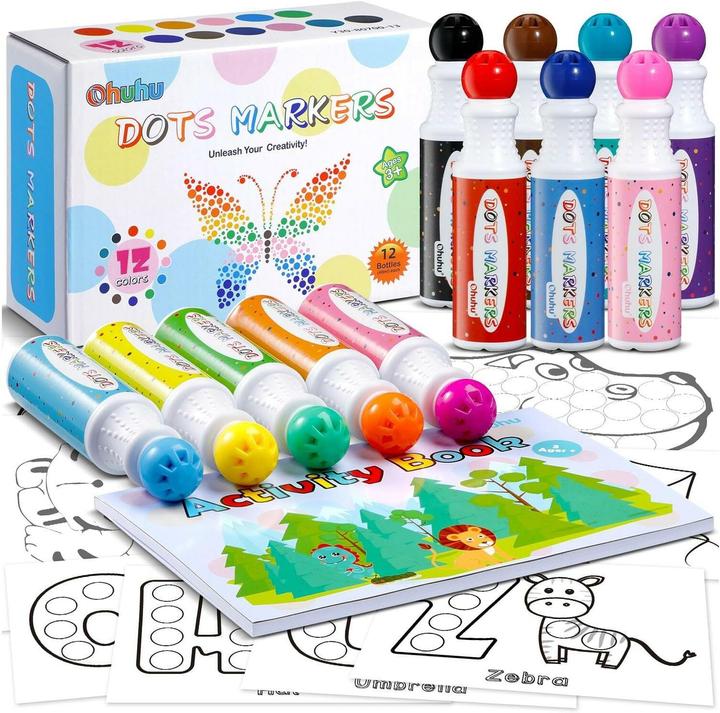 Actual product image Ohuhu Dot marker (Multicoloured, 12 x)