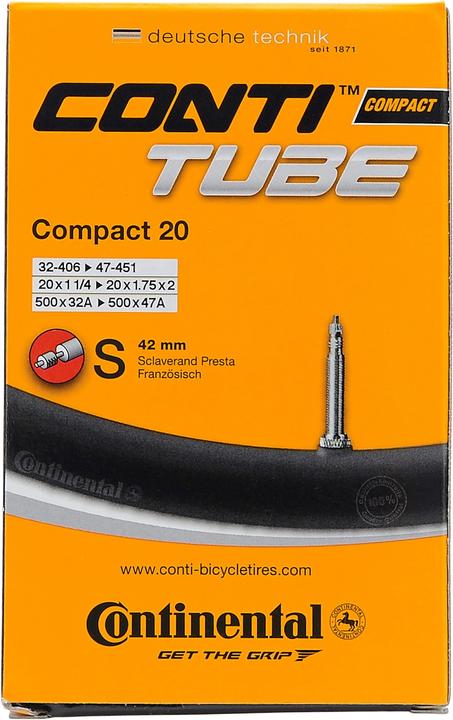 Actual product image Continental Compact 20 Presta 42 mm (Presta (SV), 20", 42 mm)