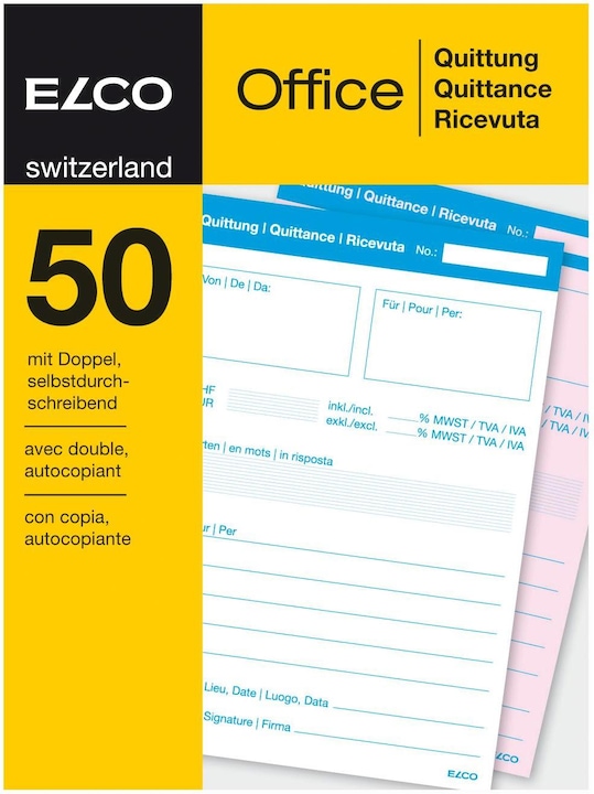 Image du produit Elco Reçu (50 x)
