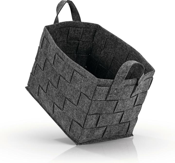 Actual product image N8werk Felt storage basket 40 cm dark grey (1 x, 40 cm)