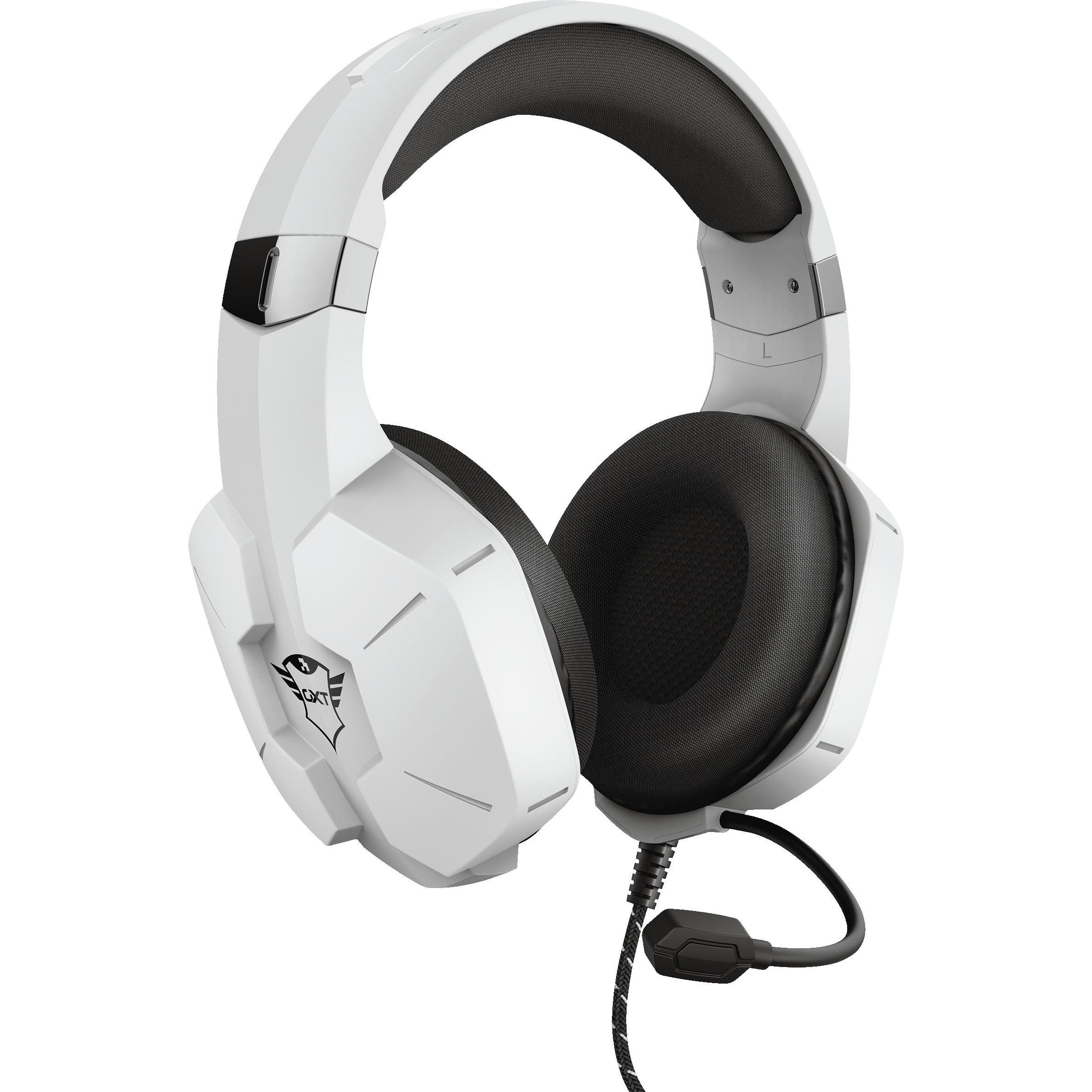 Trust GXT323W Carus (Bedraad), Gaming headset, Wit
