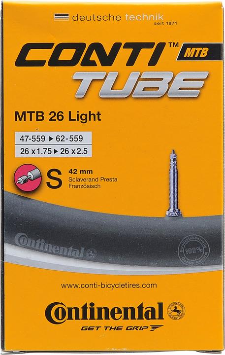 Produktbild Continental MTB 26 Light Presta 42 mm (Presta (SV), 26", 42 mm)