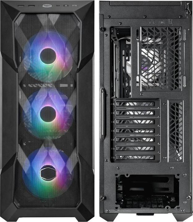Actual product image Cooler Master Go CoolerMaster MasterBox TD500 ARGB V2 Black (mATX, Mini-ITX, ATX, SSI CEB)