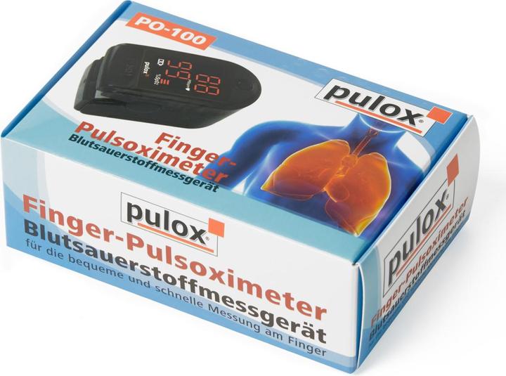 Actual product image Pulox Pulse oximeter PO-100 Solo in black