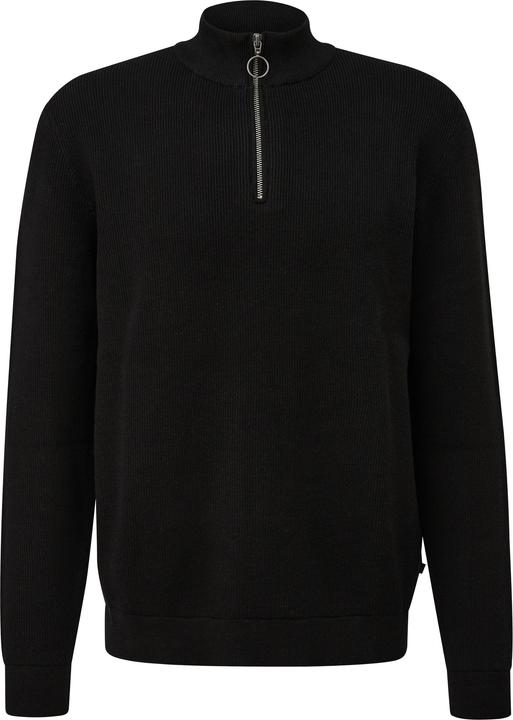 Produktbild s.Oliver Strickpullover Troyer mit feiner Rippstruktur aus Baumwollmix (M)