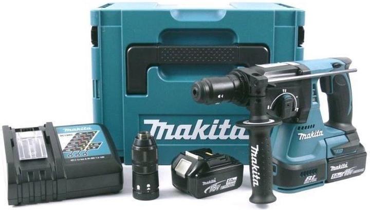 Produktbild Makita Bohr- und Spitzhammer DHR243RTJ Set (inkl. 2 Akkus etc.) (Akkubetrieb)