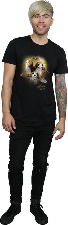 Image du produit Star Wars T-Shirt homme en coton brossé Porg (M)