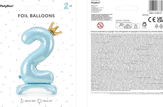 Immagine prodotto Partydeco Numero 2 (1x)