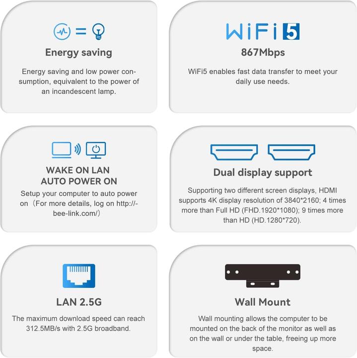 Produktbild Beelink Mini PC SER5 Pro mit AMD Ryzen 7 5825U, 4K Triple Display (500 GB, 12 GB, AMD Ryzen 7 5825U, AMD Radeon Graphics)