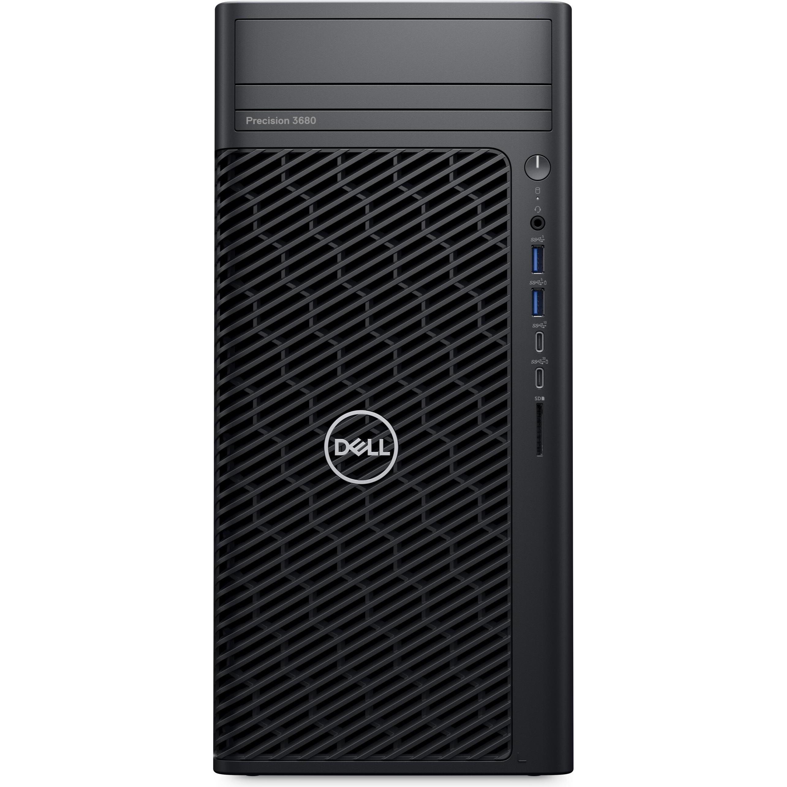 Dell Precision 3680 Tower (512 GB, 16 GB, Intel Core i7-14700), PC, Schwarz