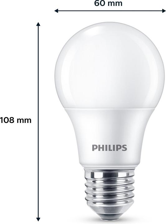 Actual product image Philips LED Bulbs (E27, 8 W, 806 lm, 2 x, F)