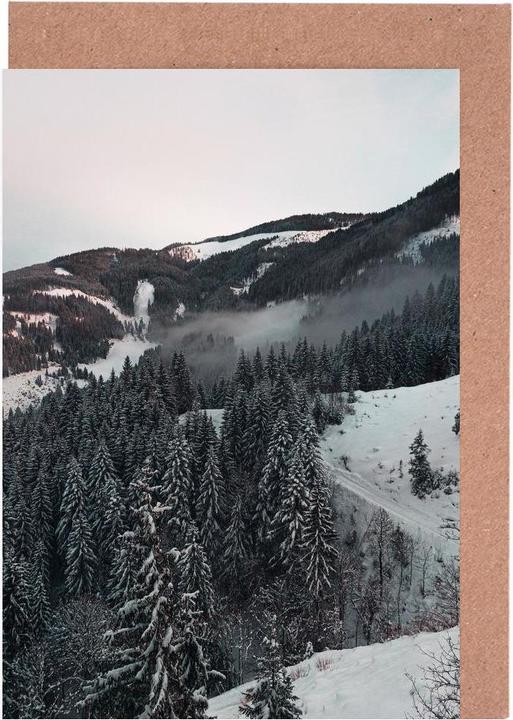 Juniqe Strada attraverso la foresta - Montagne (15 pz.)