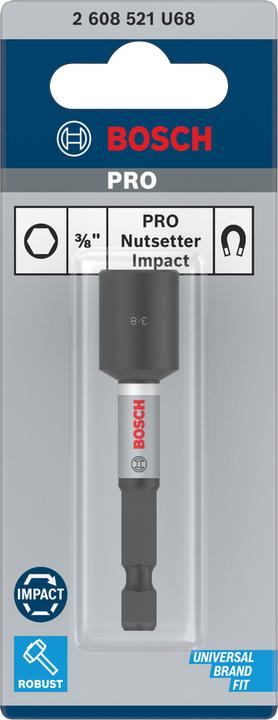 Productafbeelding Bosch Professional Zubehör PRO Nutsetter Impact, 3/8" x 65 mm, 2 9/16" x 65 mm, 2-delig. (3/8")