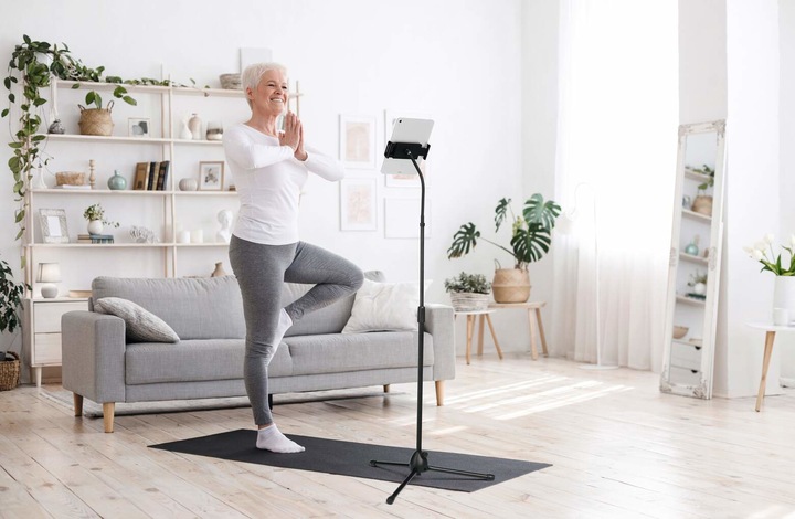 Produktbild Durable Tablethalterung TWIST COMBI schwarz Bodenständer