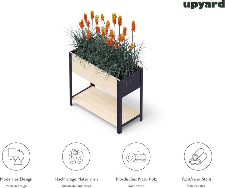 Actual product image Upyard ModernBox High Hochbeet aus